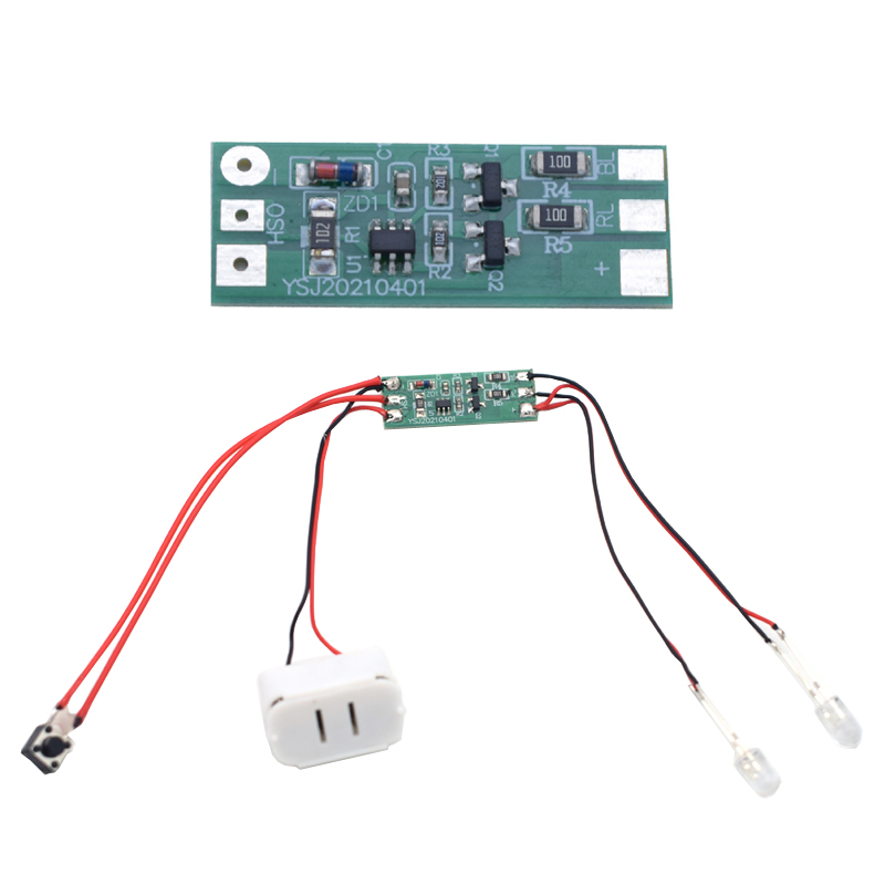 Drone Battery Alarm - 3-12V Strobe กระพริบโมดูลสีแดงสีฟ้า 2 สี LED
