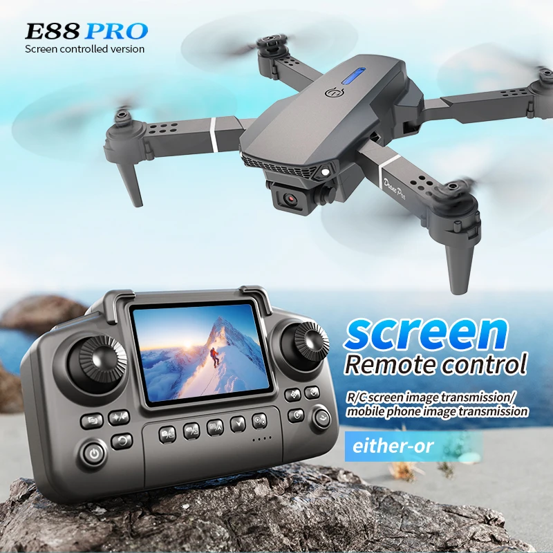 Drone Battery Case - Professional E88 PRO Drone หน้าจอ 8K