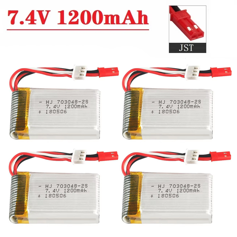 Drone Battery Connector - แบตเตอรี่ลิโป 2S 7.4V 1200mAh 703048 สําหรับ