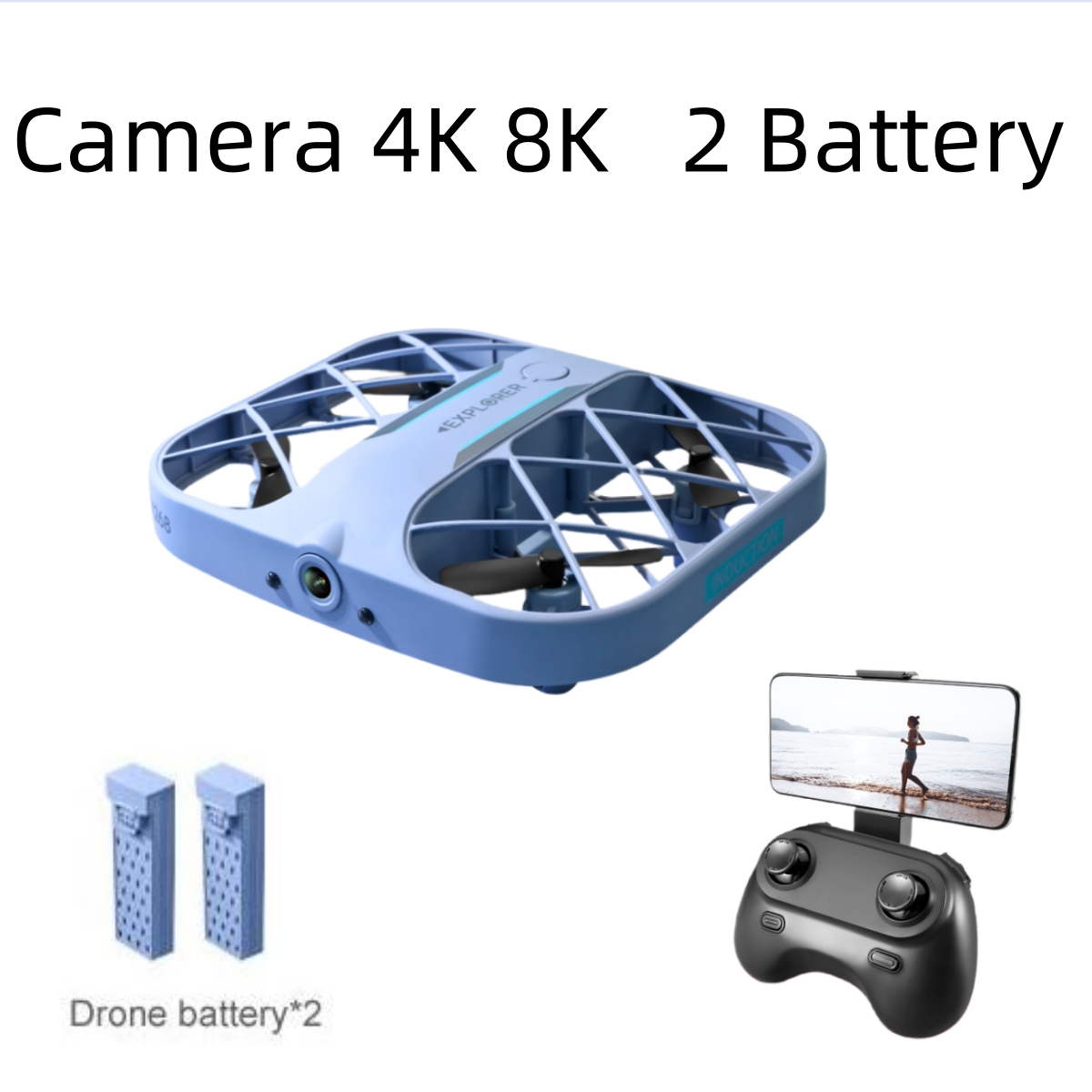 Drone Battery Box - โดรน JJRC H107 FPV RC พร้อมแบตเตอรี่