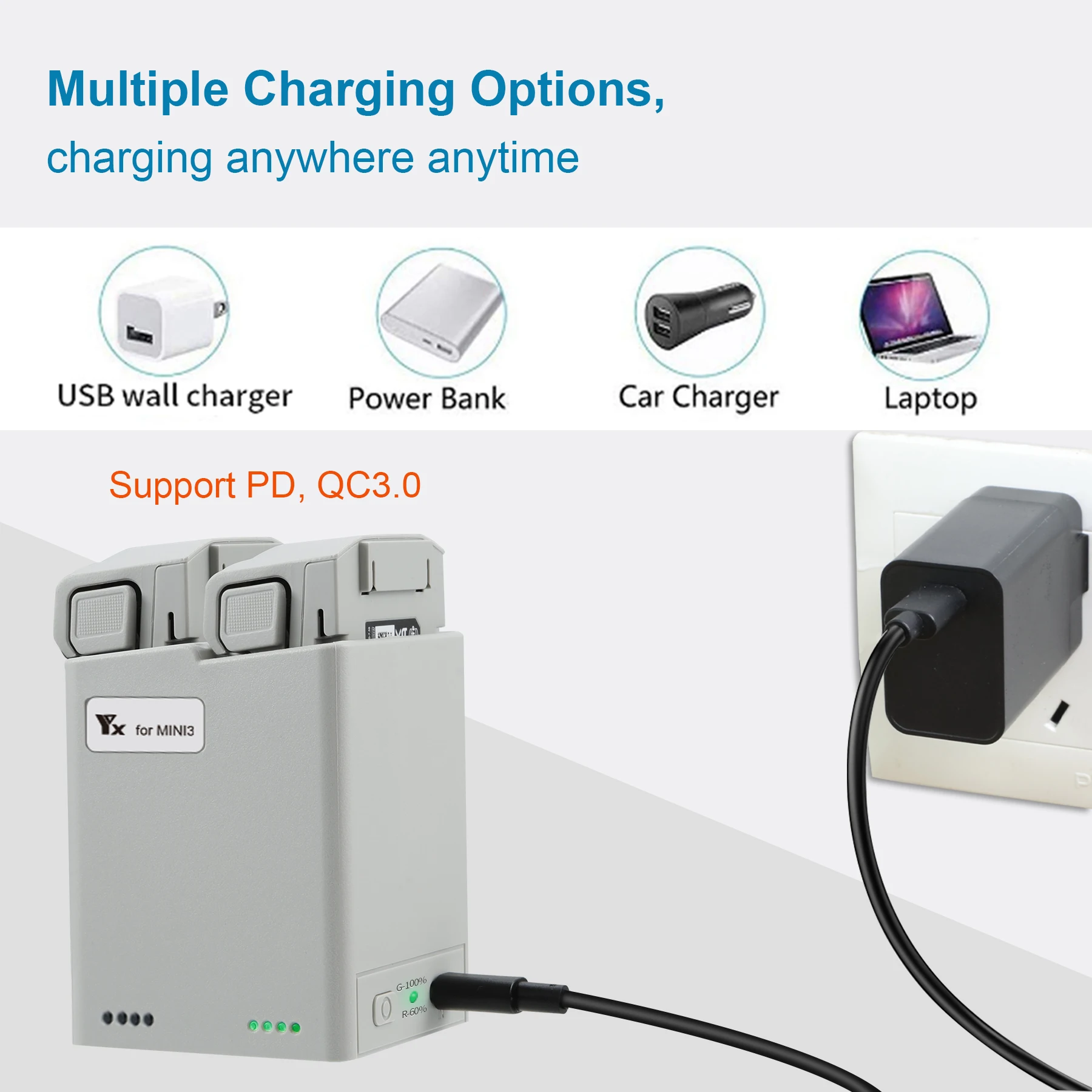 ฮับชาร์จสำหรับ DJI MINI 4 Pro  - Drone Battery Balance Charger บทวิจารณ์และราคา