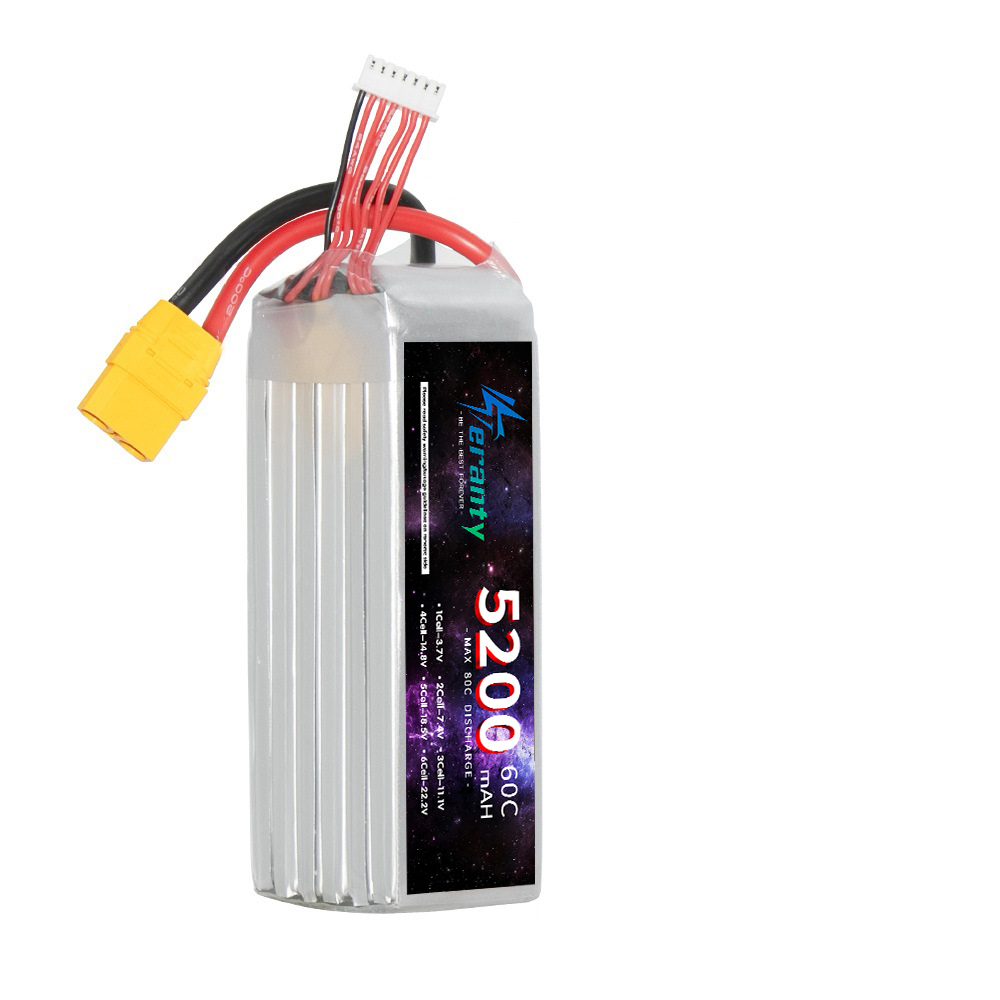 Teranty 6S 5200mAh LiPo แบตเตอ - Drone Battery 4S บทวิจารณ์และราคา