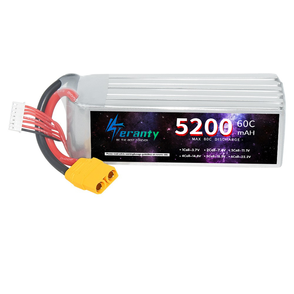 Teranty 6S 5200mAh LiPo แบตเตอ - Drone Battery 4S บทวิจารณ์และราคา