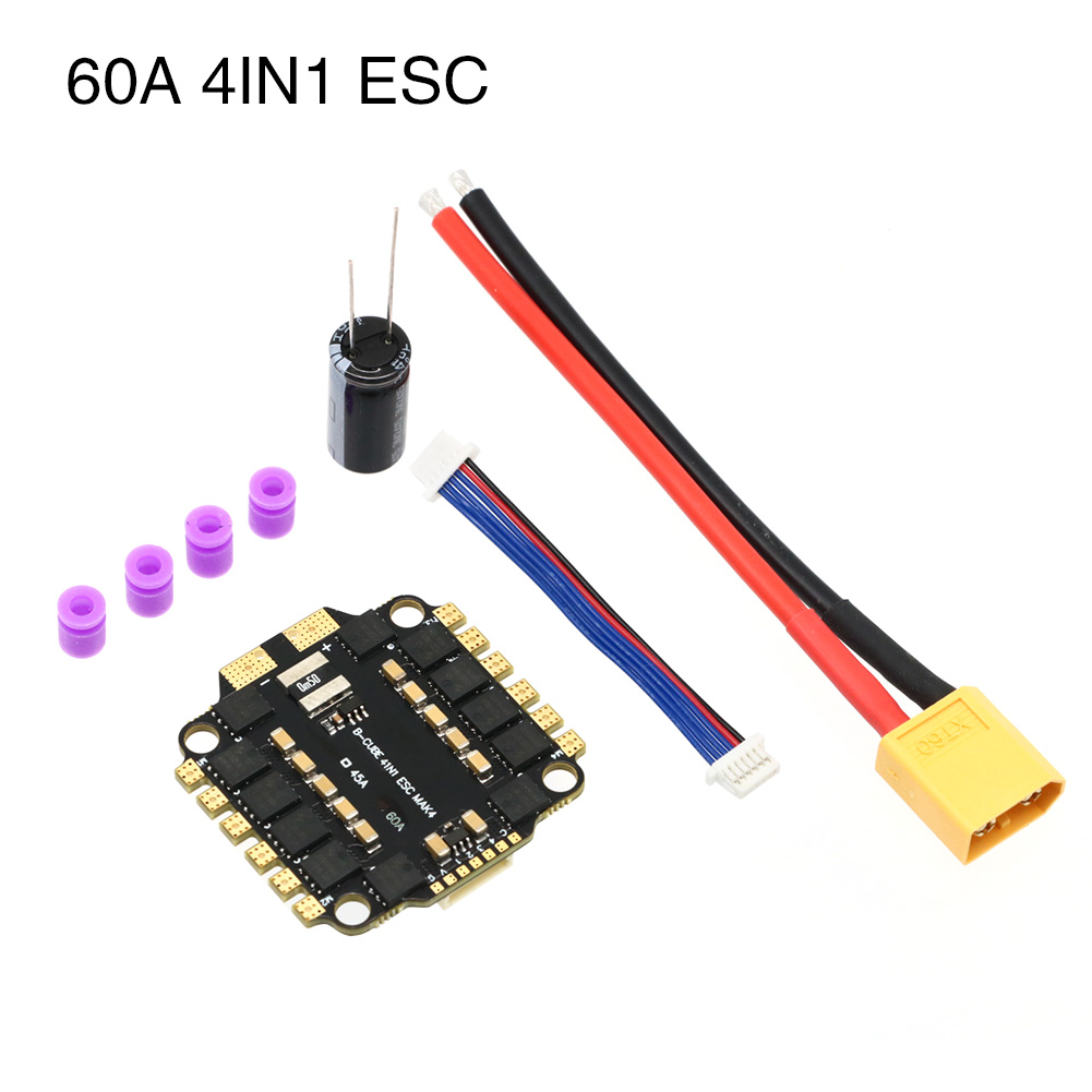 UAngel 4IN1 45A 60A ESC BLHELI - Drone Battery 6S บทวิจารณ์และราคา